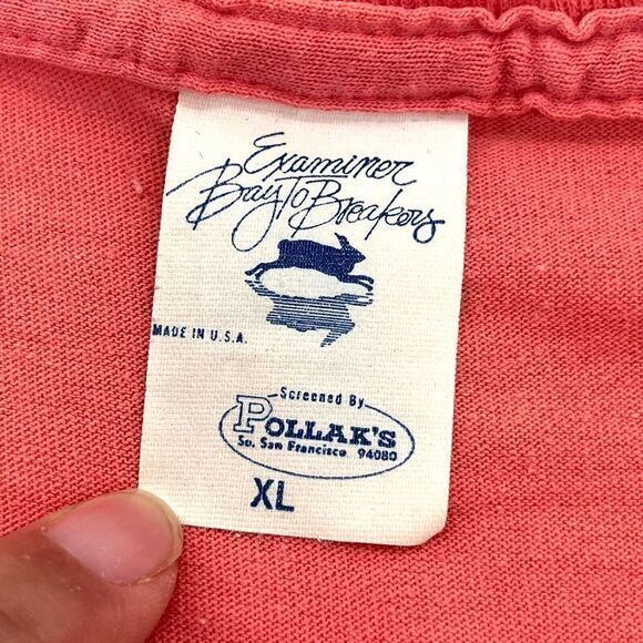 VTG 1988 San Francisco T-Shirt XL "I Survived Examiner Bay To Breakers" Run Race - Picture 9 of 12